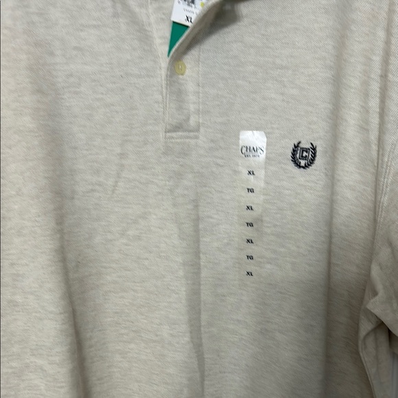 Chaps Tan Polo Shirt Classic Design Short Sleeves - Picture 5 of 11